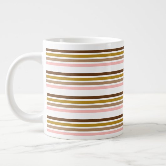 Business Multicolor Stripe Tea Grote Koffiekop (Links)