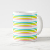 Business Multicolor Stripe Tea Grote Koffiekop (Voorkant rechts)