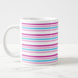 Business Multicolor Stripe Tea Grote Koffiekop