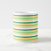 Business Multicolor Stripe Tea Grote Koffiekop (Voorkant)