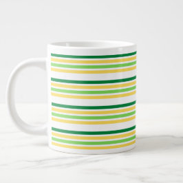 Business Multicolor Stripe Tea Grote Koffiekop