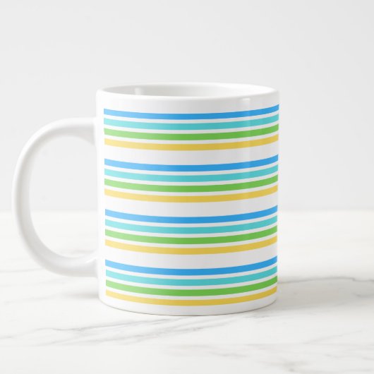 Business Multicolor Stripe Tea Grote Koffiekop (Links)