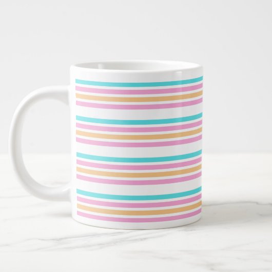 Business Multicolor Stripe Tea Grote Koffiekop (Links)