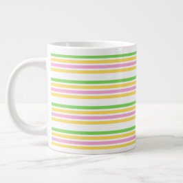 Business Multicolor Stripe Tea Grote Koffiekop