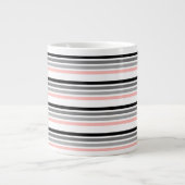 Business Multicolor Stripe Tea Grote Koffiekop (Voorkant)