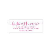 Business Name Basic Scripting Zelfinktende Stempel (Design)