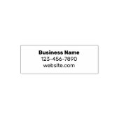 Business Name (Bold) Phone Number Website Template Zelfinktende Stempel (Design)