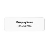 Business Name Phone Number Product Packaging Label (Voorkant)