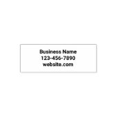 Business Name Phone Number Website Bold Template Zelfinktende Stempel (Design)