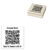 Business Name Scan om QR Code Sjabloon te verbinde Rubberstempel (Gestempeld)
