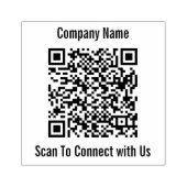Business Name Scan om QR Code Sjabloon te verbinde Rubberstempel (Afrduk)