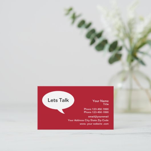 Business Networking Clever Visitekaartje (Staand voorkant)