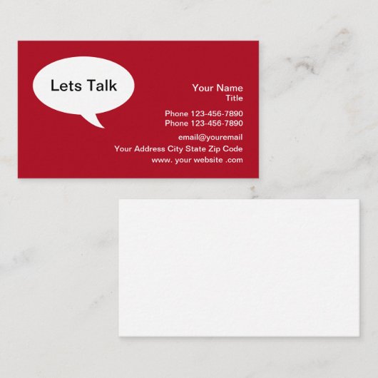 Business Networking Clever Visitekaartje (Voorkant / Achterkant)