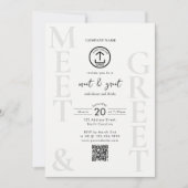 Business Networking Dinner Event Logo QR Code Kaart (Voorkant)