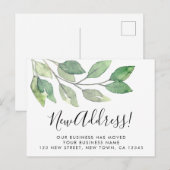 Business New Address Moving Aankondigingskaart (Voorkant / Achterkant)