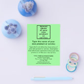 Business New Product of Service Light Green Flyer (Enkel)