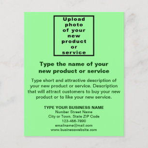 Business New Product of Service Light Green Flyer