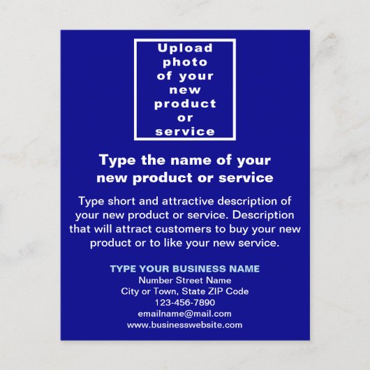 Business New Product of Service op Blue Flyer (Voorkant)