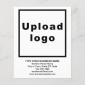 Business New Product of Service op zwart-wit Flyer (Achterkant)