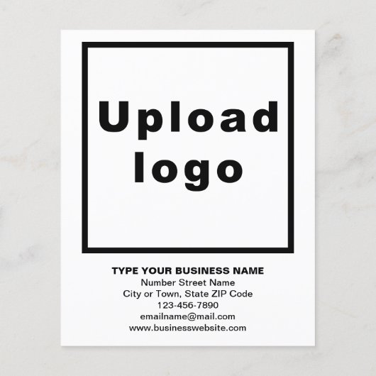 Business New Product of Service op zwart-wit Flyer (Achterkant)