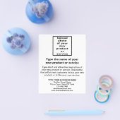 Business New Product of Service op zwart-wit Flyer (Enkel)