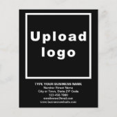 Business New Product of Service op zwarte brochure (Achterkant)