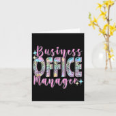 Business Office Manager Funny Front Teamwork Regio Kaart (Gele Bloem)