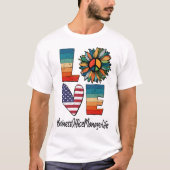 Business Office Manager Life Peace Love T-shirt (Voorkant)