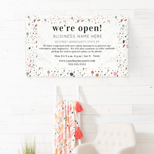 Business Open Feminine Terrazzo Spandoek (Insitu)