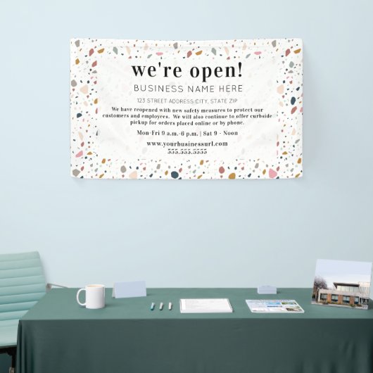 Business Open Feminine Terrazzo Spandoek (Beurs)