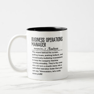 Business operations manager tweekleurige koffiemok