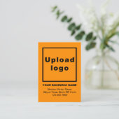 Business Oranje Enclosure Kaart (Staand voorkant)