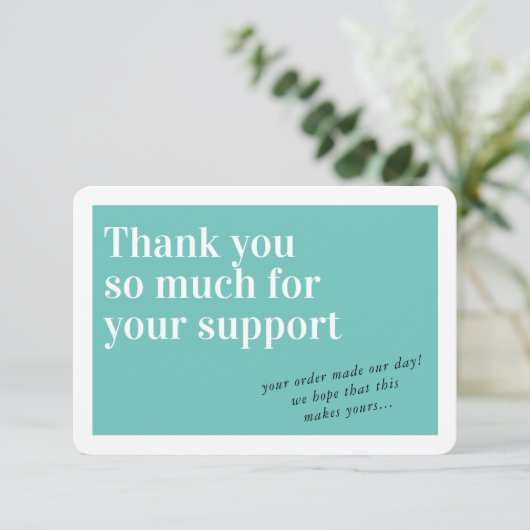 BUSINESS ORDER INSERT CHic bedankt dat je groen be (Staand voorkant)