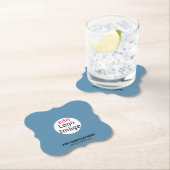 Business Party Promo  Dusty Blue Kartonnen Onderzetters (Insitu)