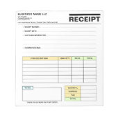 (Business Payment Pad) Sales Invoice Receipt Book Notitieblok (Voorkant)