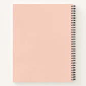 Business Peach Monogram Notitieboek (Achterkant)