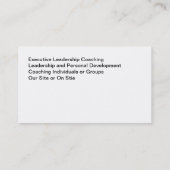 Business Performance Coach Visitekaartje (Achterkant)