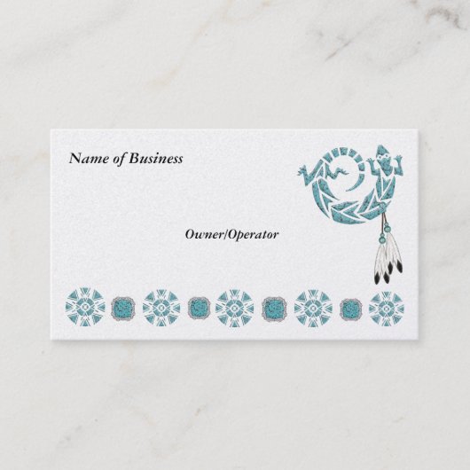 Business/Personal Native American Design Card Visitekaartje (Voorkant)