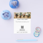 Business Photo Banner QR Code Social Media Flyer (Enkel)