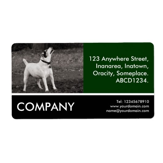 Business Photo - Dog Agog Etiket (Voorkant)