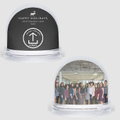 Business Photo Logo Christmas Reindeer Custom Gift Sneeuwbol