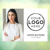 Business Photo Logo Raamsticker (Vel 3)