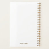 Business Planner 2021 Witte en Gouden Typografie (Achterkant)