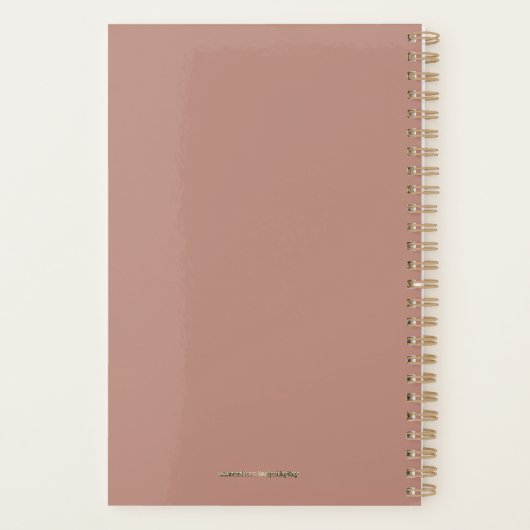 Business Planner 2023 Blush Roos Gold Typografie (Achterkant)