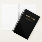 Business Planner Black en Gold Typografie (Display)