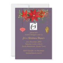 Business Poinsettia Kerstmis Mauve Gold ADD LOGO