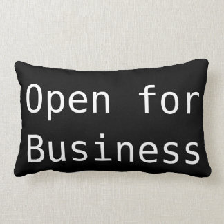 'Business' Polyester Lumbar Pillow Kussen