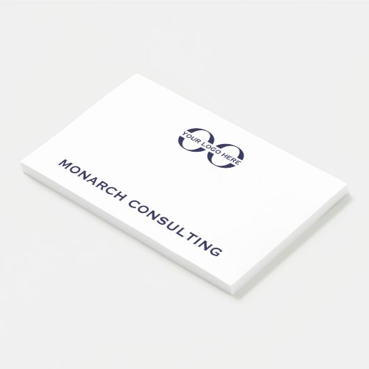 Business Post-it Notes met Logo (Schuin)