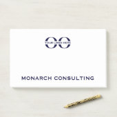 Business Post-it Notes met Logo (Op bureau)