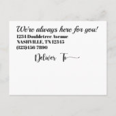 Business Postcard Briefkaart (Achterkant)